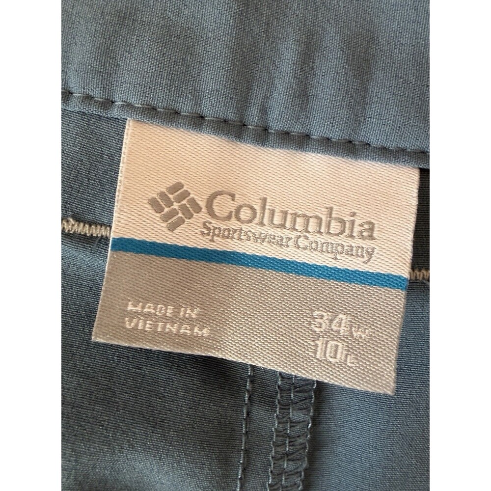 Columbia PFG Terminal Tackle Shorts Mens 34 Blue Fishing Cargo Stretch FM1028 - Picture 4 of 9